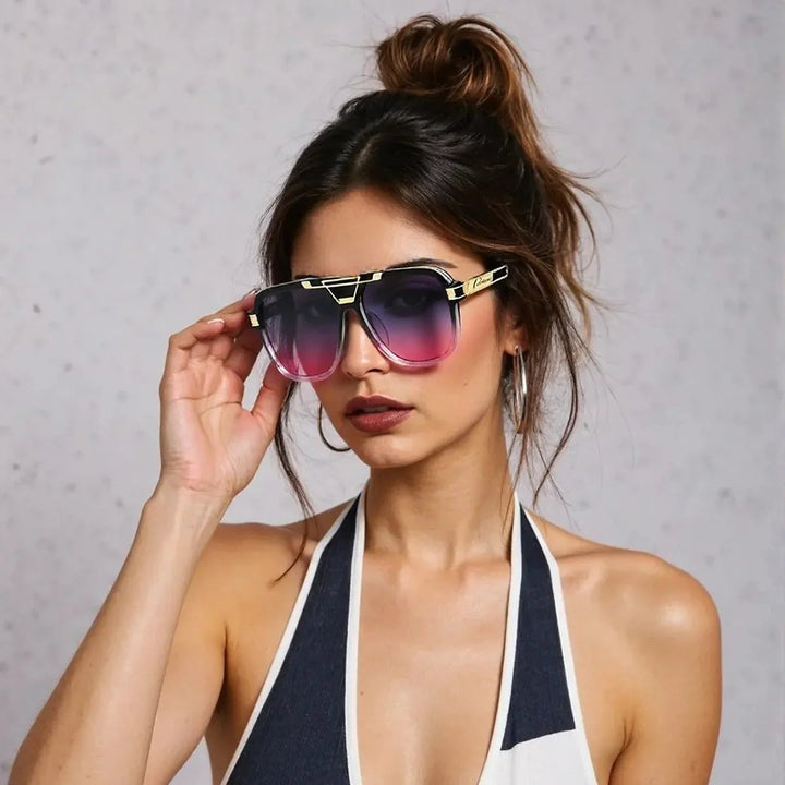 Unisex UV400 Square Sunglasses – Gradient Lenses