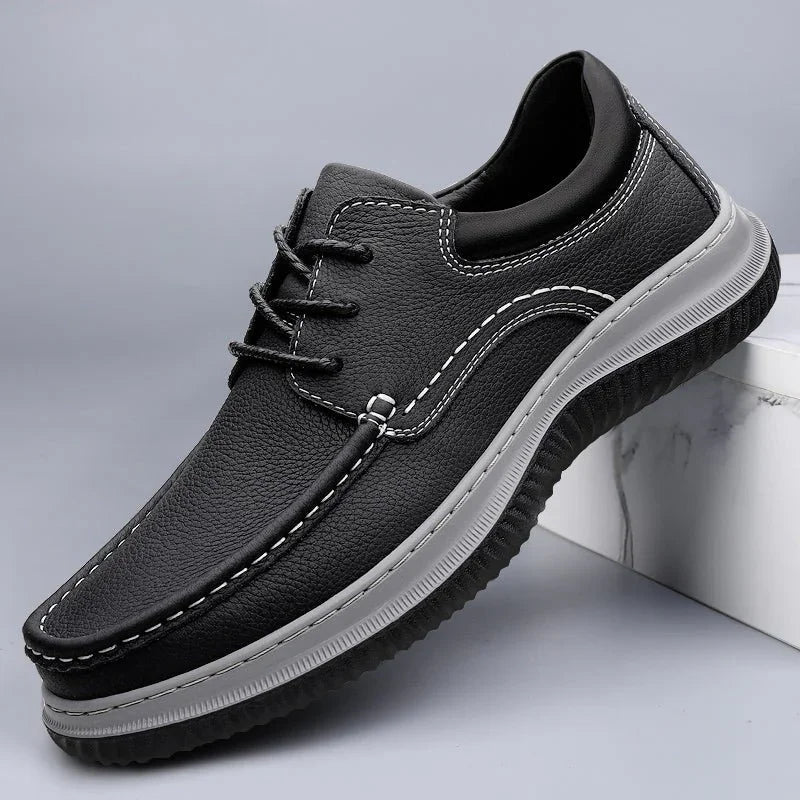 Men's Montari Leather Sneakers – Orthopedic Cushioned Shoes