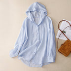 Victoria | Lightweight Hoodie with Buttons