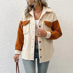 Women’s Matte Finish Button-Up Jacket-HighTouch