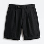 Warwick | Men's Pleated Linen Look Shorts