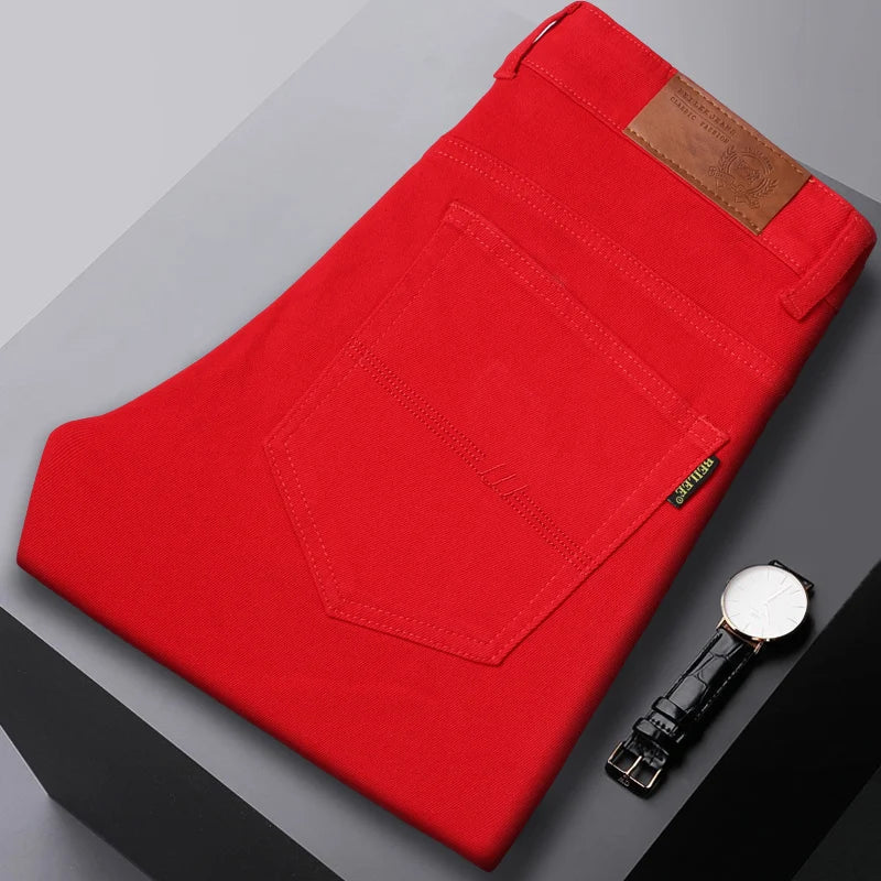 Men's Casual Jeans - Stylish Comfort Fit Straight Leg Denim Pants