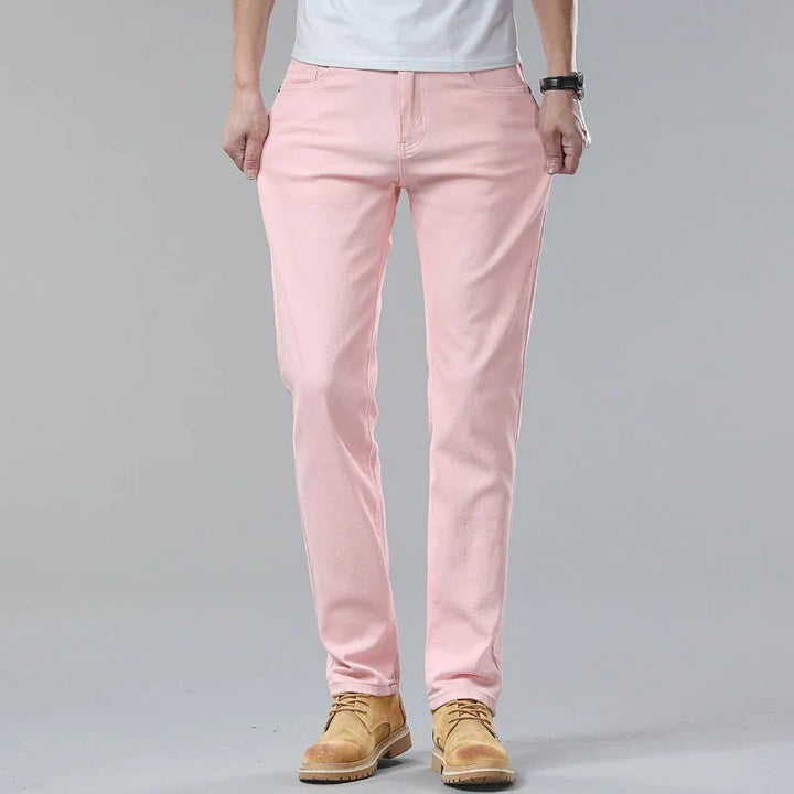 Men's Casual Jeans - Stylish Comfort Fit Straight Leg Denim Pants