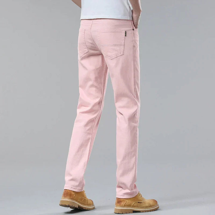 Men's Casual Jeans - Stylish Comfort Fit Straight Leg Denim Pants