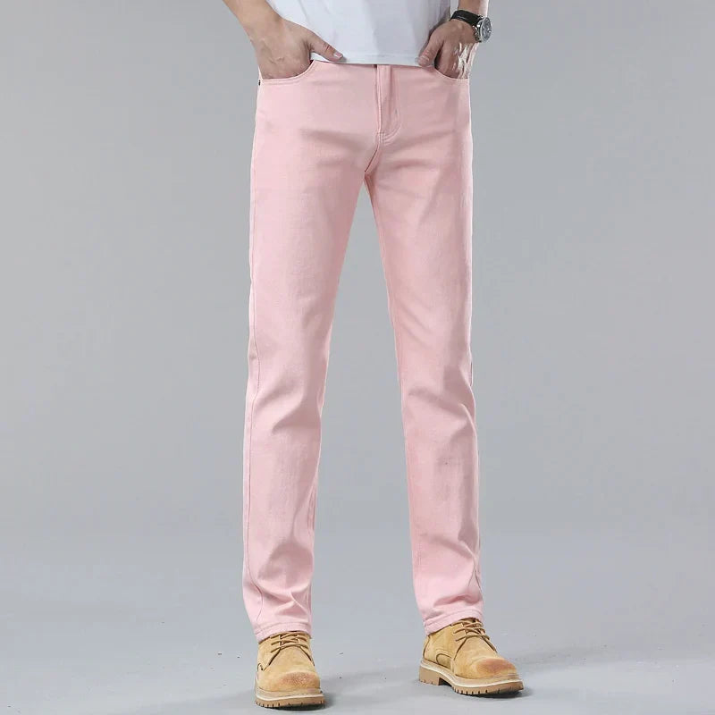 Men's Casual Jeans - Stylish Comfort Fit Straight Leg Denim Pants