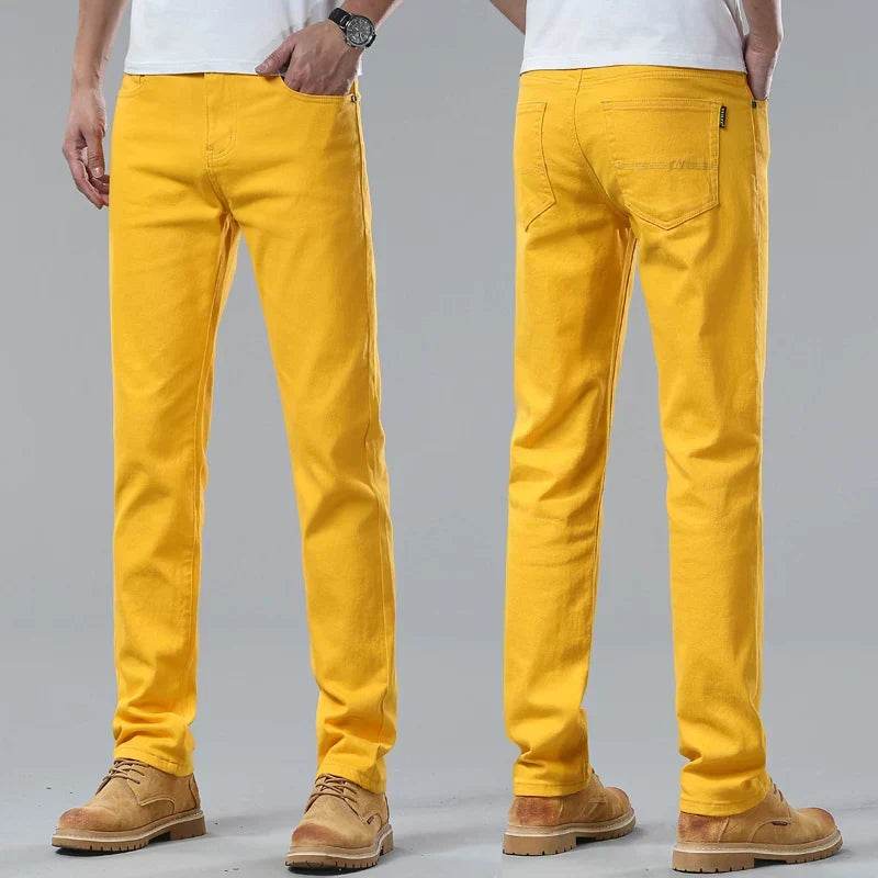 Men's Casual Jeans - Stylish Comfort Fit Straight Leg Denim Pants