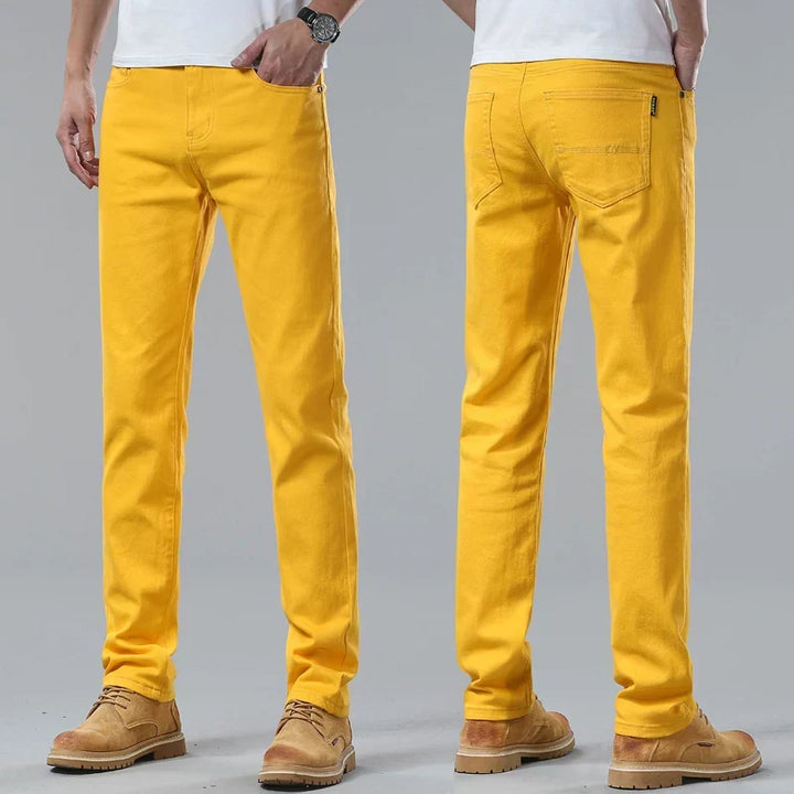 Men's Casual Jeans - Stylish Comfort Fit Straight Leg Denim Pants