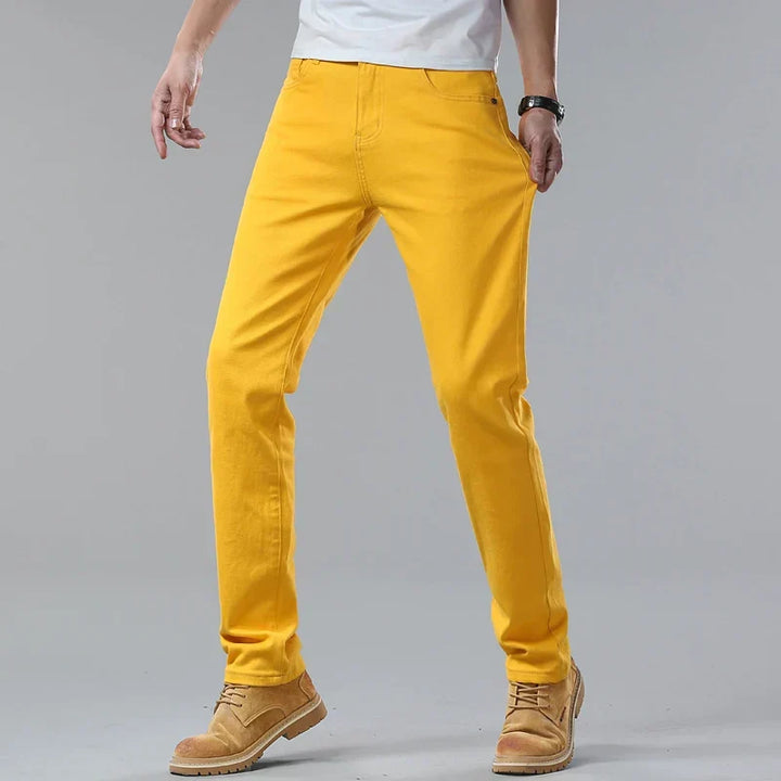 Men's Casual Jeans - Stylish Comfort Fit Straight Leg Denim Pants