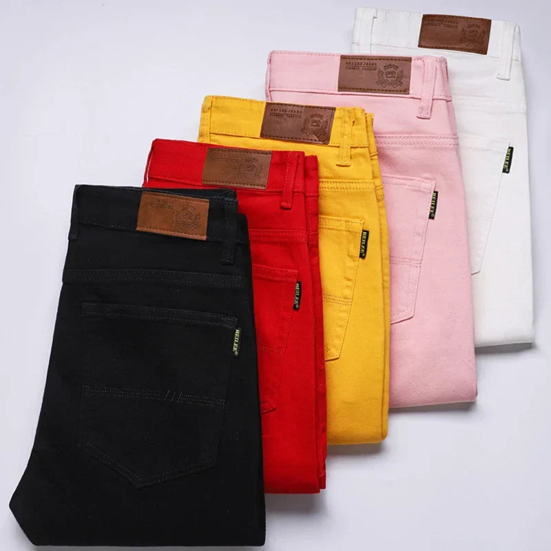 Men's Casual Jeans - Stylish Comfort Fit Straight Leg Denim Pants