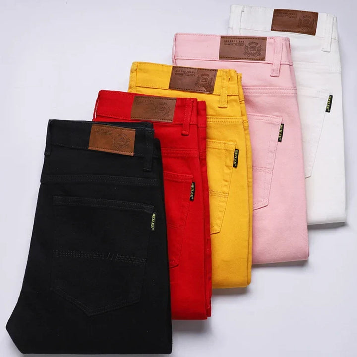 Men's Casual Jeans - Stylish Comfort Fit Straight Leg Denim Pants