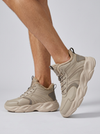 Men's High Top Running Shoes With Chunky Sole For Gym Training And Everyday Wear
