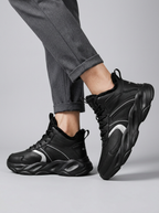 Men's High Top Running Shoes With Chunky Sole For Gym Training And Everyday Wear