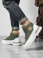 Mens High Top Shoes Lace Up Platform Chunky Sole Streetwear Sneakers