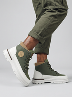 Mens High Top Shoes Lace Up Platform Chunky Sole Streetwear Sneakers