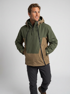 Men Hooded Rain Jacket Colour Block