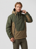 Men Hooded Rain Jacket Colour Block