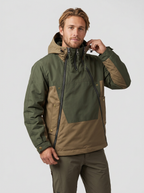 Men Hooded Rain Jacket Colour Block