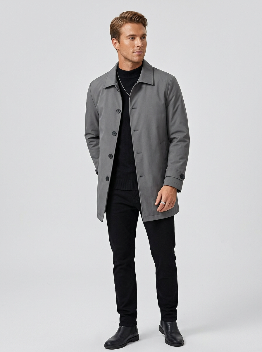 Mens Long Down Jacket Elite Edition