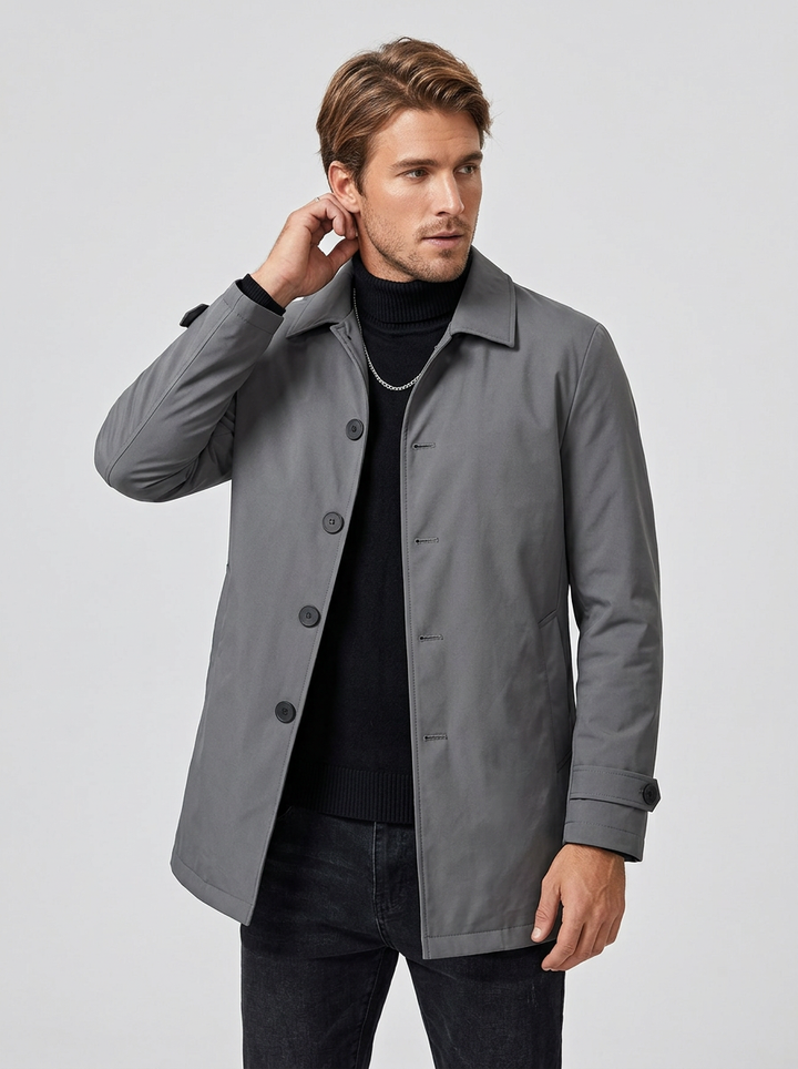 Mens Long Down Jacket Elite Edition