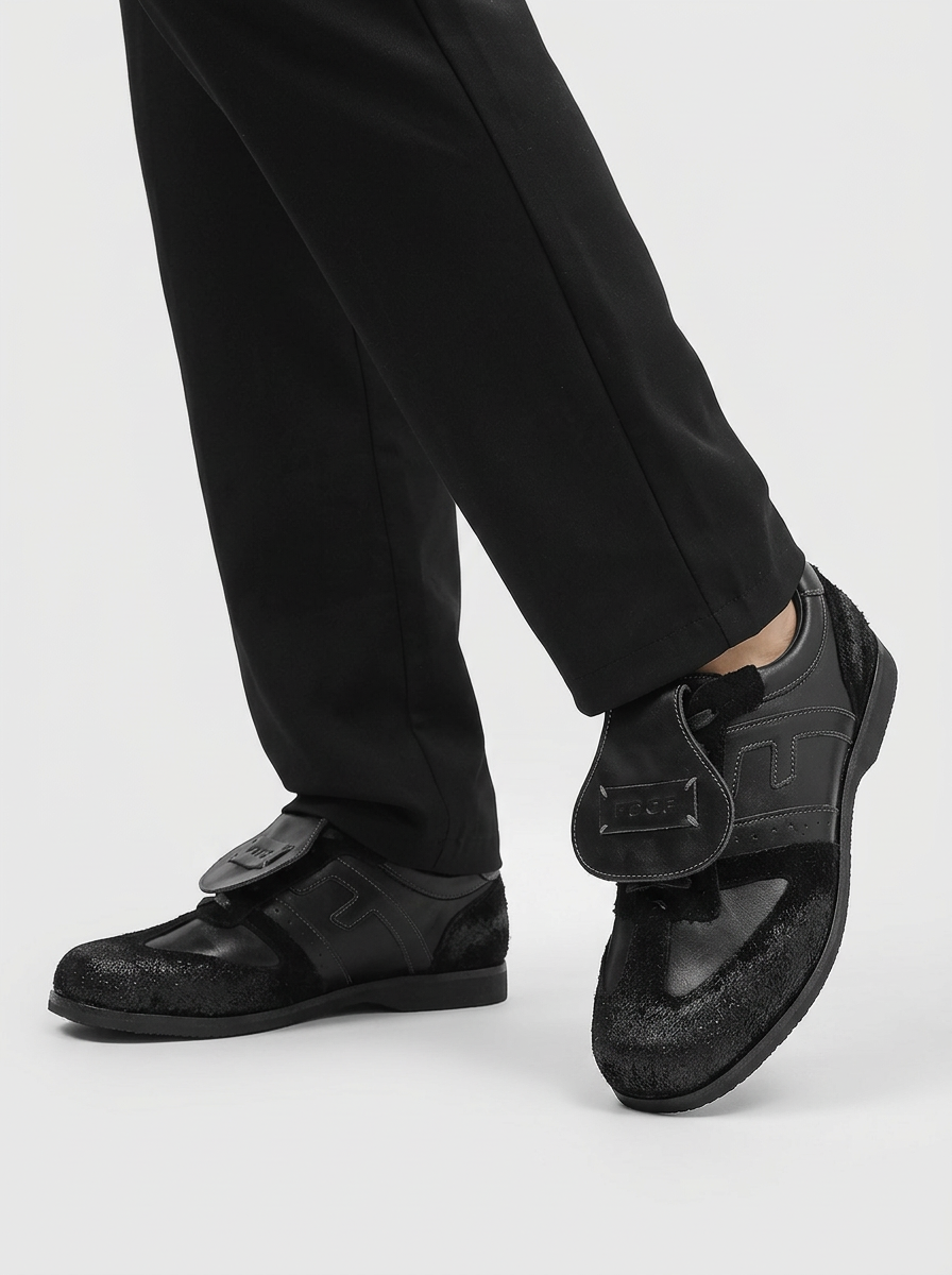 Mens Retro Sneakers Lace Up With Strap And Lace Fastening Classic Trainer