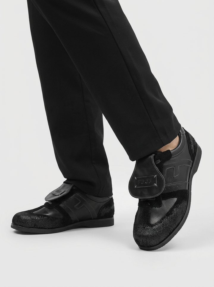 Mens Retro Sneakers Lace Up With Strap And Lace Fastening Classic Trainer