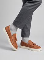 Mens Tassel Loafers Slip On Platform Casual Dress Shoes For Everyday Wear Comfort