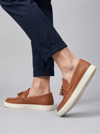 Mens Tassel Loafers Slip On Platform Casual Dress Shoes For Everyday Wear Comfort