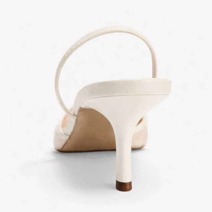 Arabellas | Embroidered Mesh Mule Heels Pointed Toe Wedding Guest