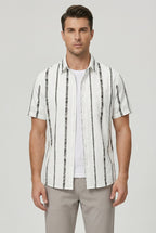 Elliot | Men's Cotton Relaxed Fit Striped Shirt