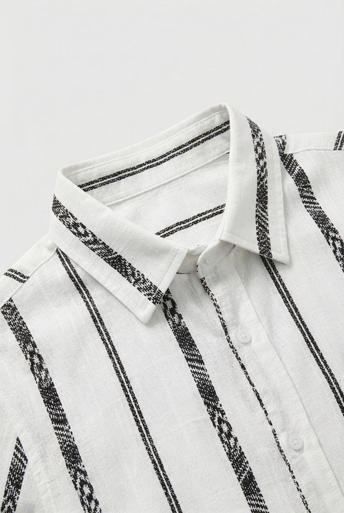 Elliot | Men's Cotton Relaxed Fit Striped Shirt