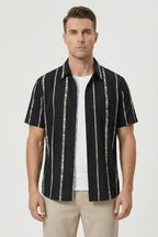 Elliot | Men's Cotton Relaxed Fit Striped Shirt