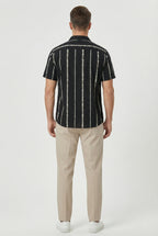 Elliot | Men's Cotton Relaxed Fit Striped Shirt