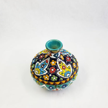 Minakari Circle Mouth Vase