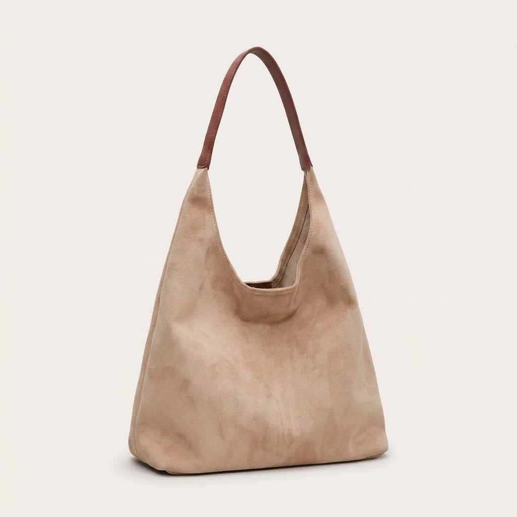 Mila Daily Hobo Bag - Soft Suede-Effect Single Strap