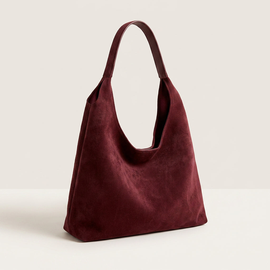 Mila Daily Hobo Bag - Soft Suede-Effect Single Strap