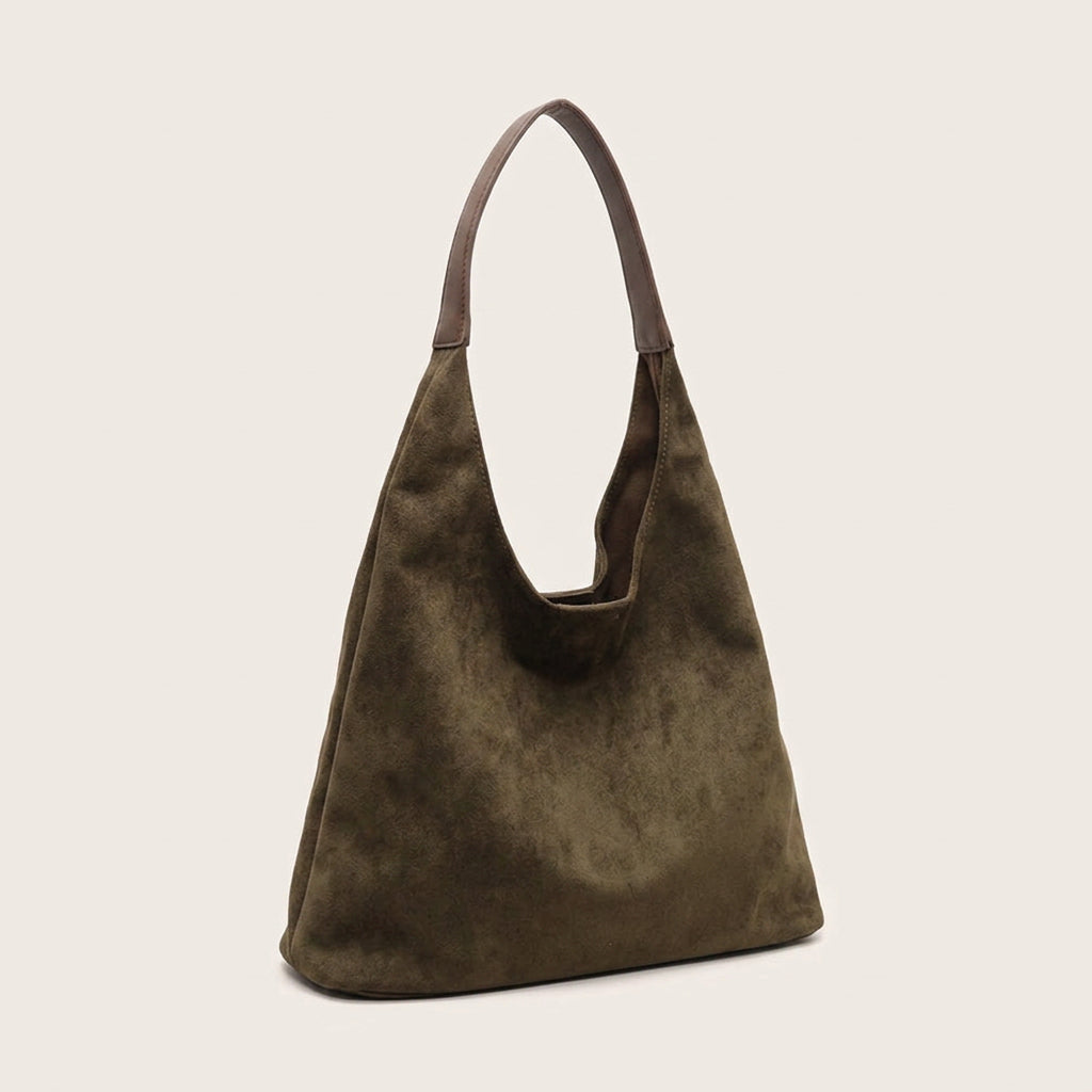 Mila Daily Hobo Bag - Soft Suede-Effect Single Strap
