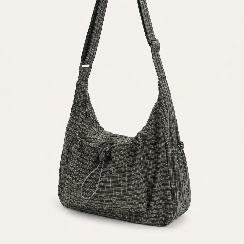 Nela Crossbody Bag - Lightweight Nylon-Polyester, Fits 13" Laptops
