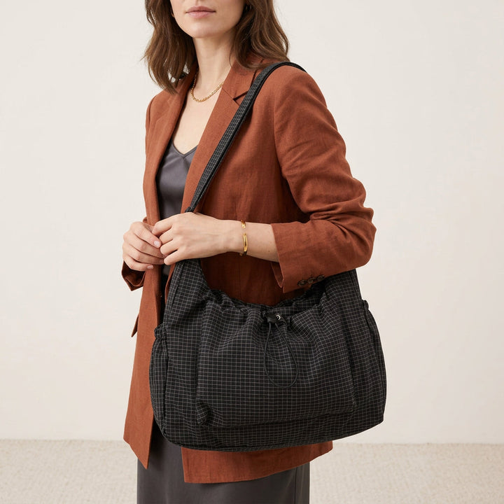 Nela Crossbody Bag - Lightweight Nylon-Polyester, Fits 13" Laptops