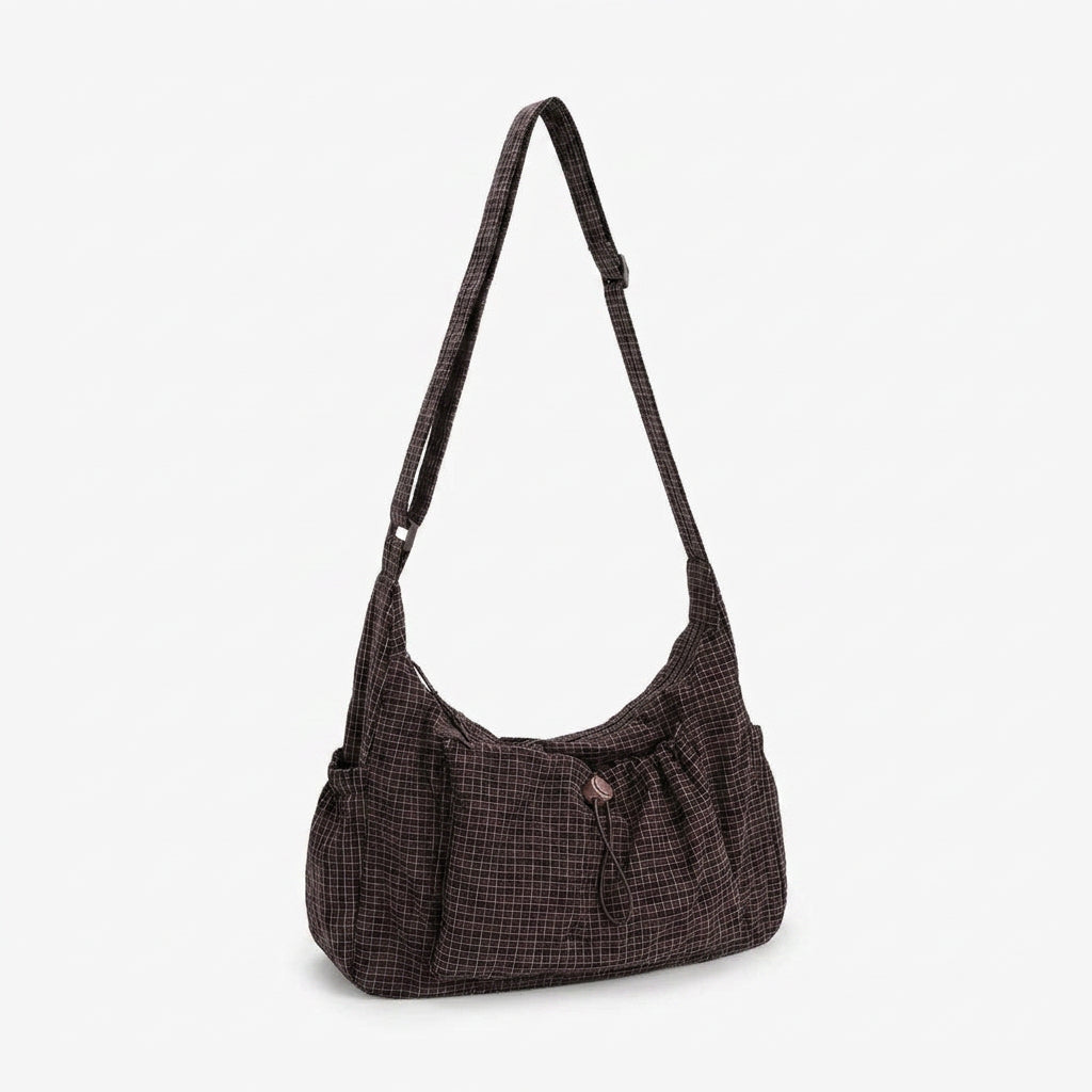 Nela Crossbody Bag - Lightweight Nylon-Polyester, Fits 13" Laptops