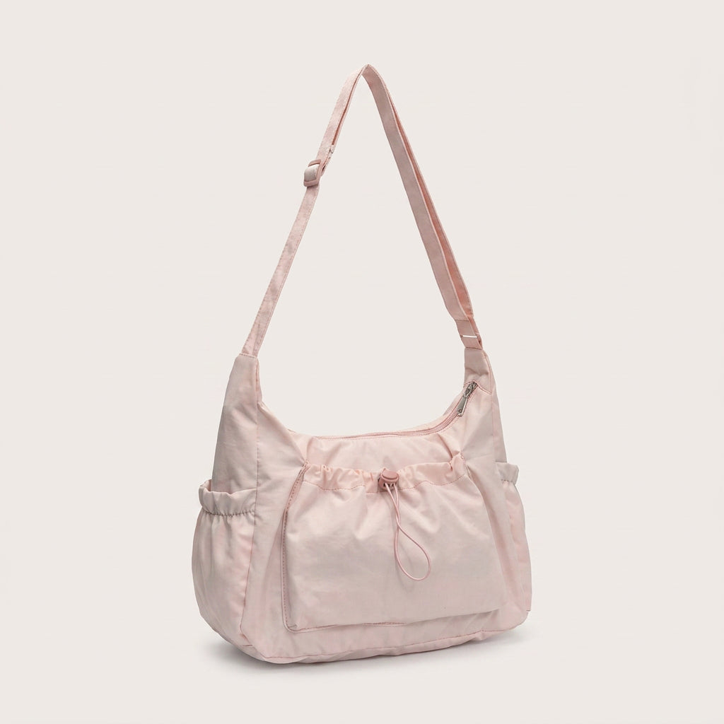 Nela Crossbody Bag - Lightweight Nylon-Polyester, Fits 13" Laptops
