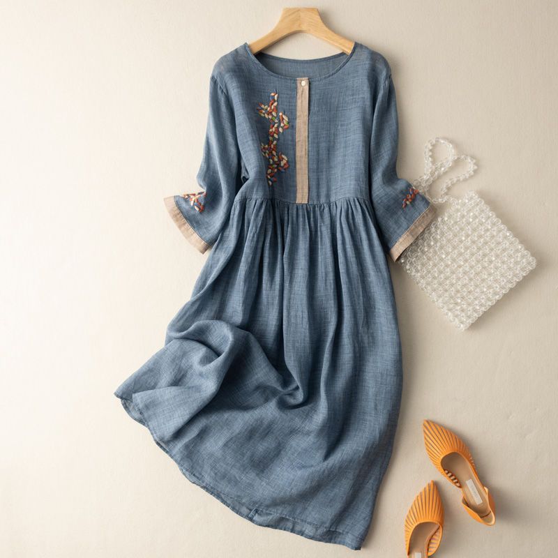 Sofia| Pattern Relaxed Midi Dress