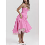 Suspender V-Neck Maxi Dress – Flowy Fluffy Skirt, Elegant Sleeveless Silhouette-HighTouch