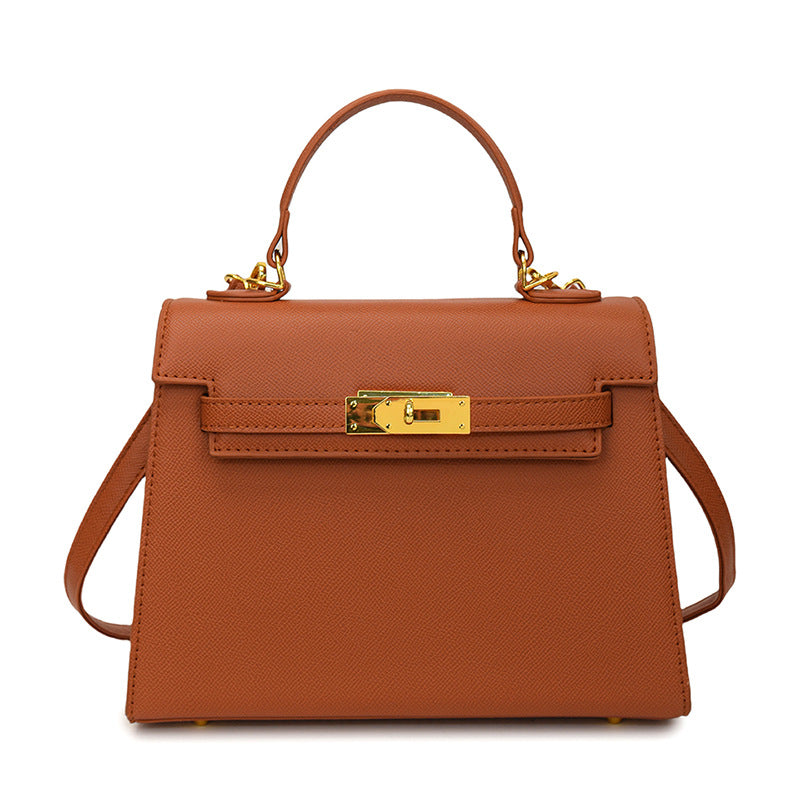 Lock Kelly-Style Shoulder & Crossbody Bag – Elegant, High-End Versatile Design-HighTouch