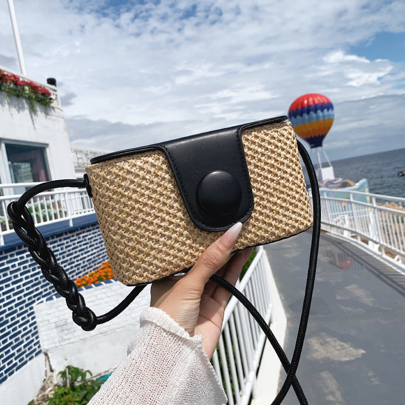 Woven Crossbody Beach Bag – Stylish Summer Shoulder Purse for Women-HighTouch