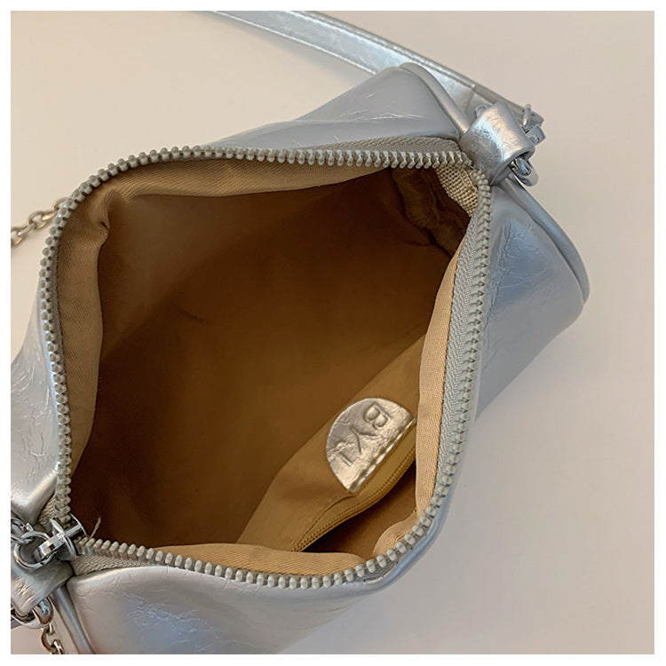 Cylindrical Pillow Crossbody – Chic Retro Barrel Bag, Lightweight & Stylish-HighTouch