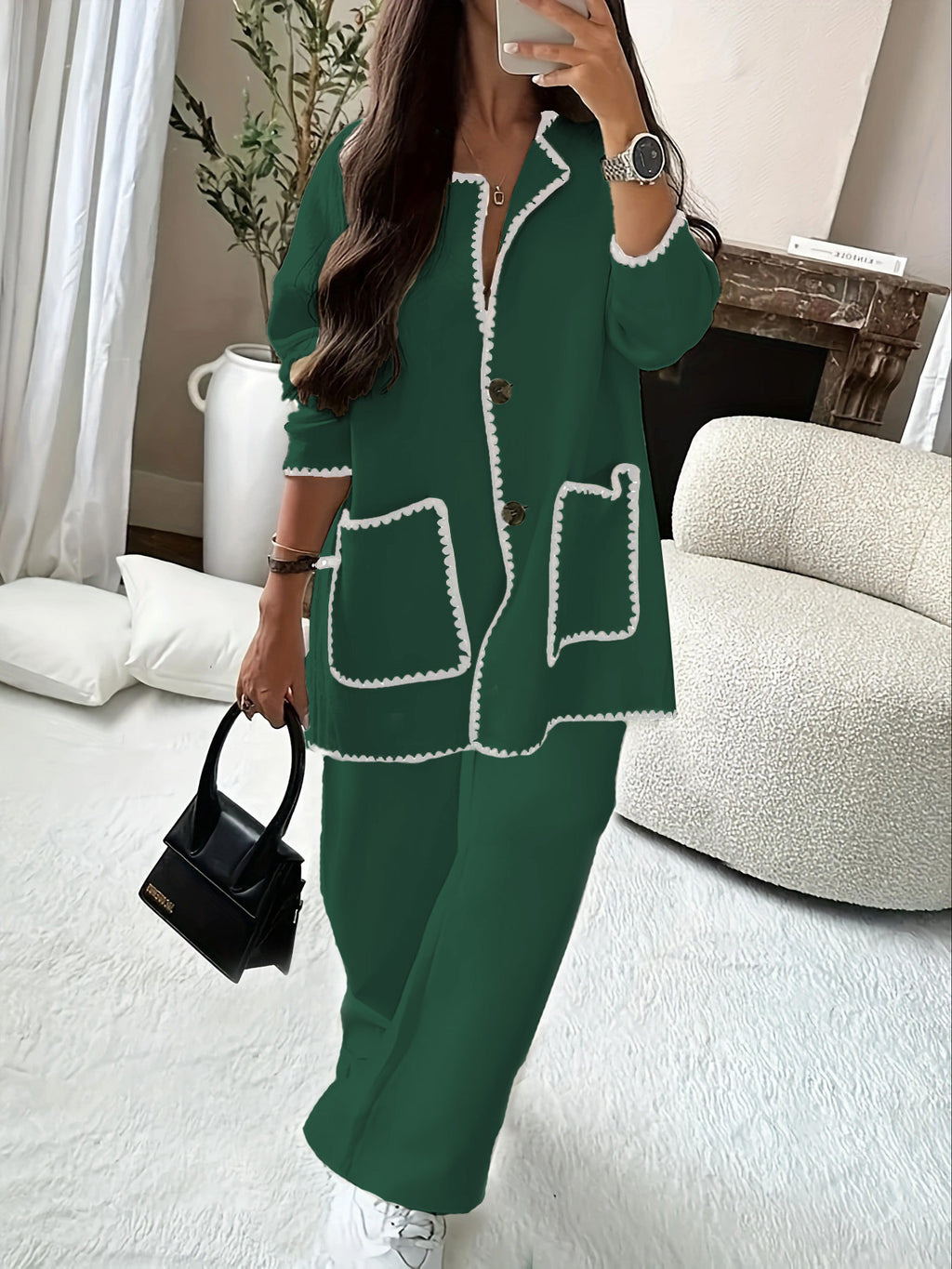 Relaxed Solid-Colour Layer – Effortlessly Chic Spring/Summer Outerwear-HighTouch