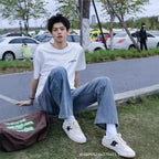 High-Street Hip-Hop Long Denim Jeans Pants-HighTouch
