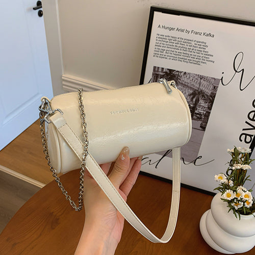 Cylindrical Pillow Crossbody – Chic Retro Barrel Bag, Lightweight & Stylish-HighTouch
