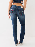 True Religion Embroidered High-Waist Skinny Jeans – Signature Logo & Stretch Fit-HighTouch