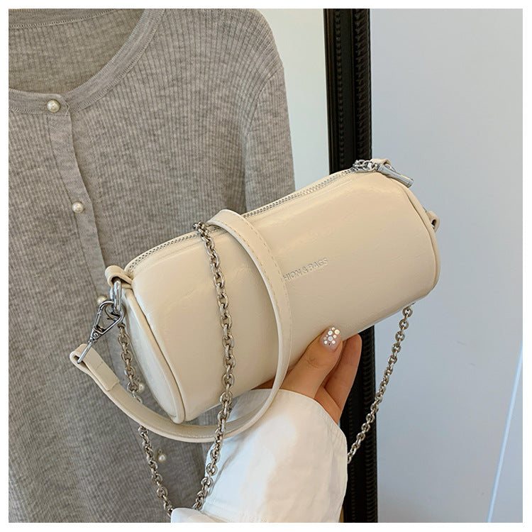 Cylindrical Pillow Crossbody – Chic Retro Barrel Bag, Lightweight & Stylish-HighTouch